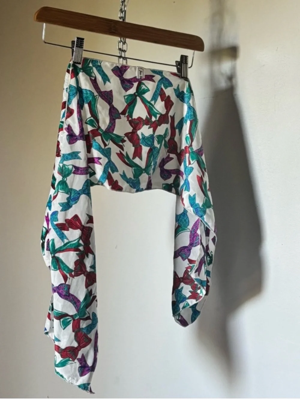American Vintage Jan Original - Colorful Bow Print Scarf